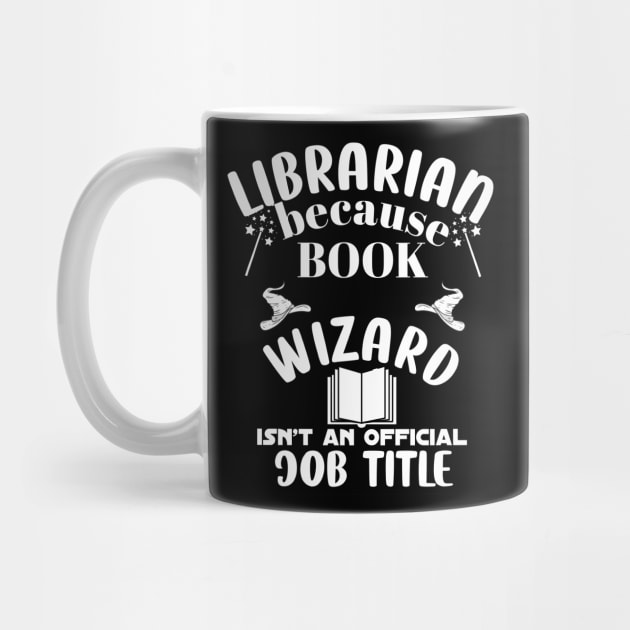 funny Librarian because book wizard isn't a job title by BEZZAIM